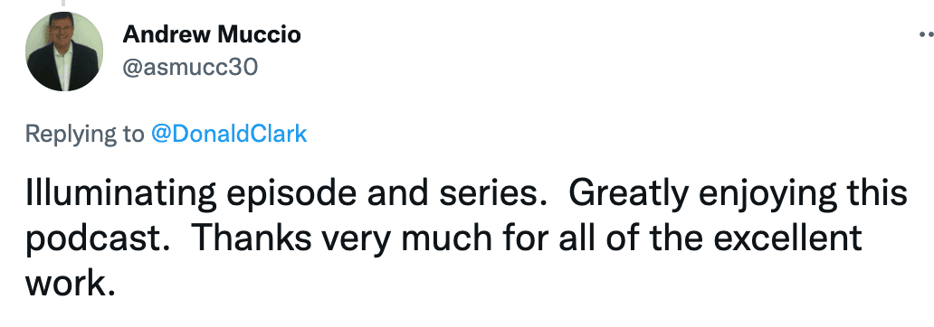 Podcast testimonial 5