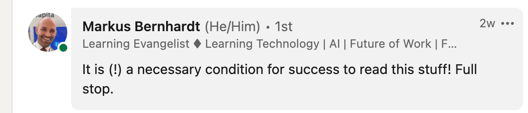 Podcast testimonial 15