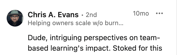 Podcast testimonial 29